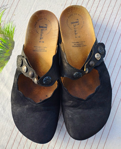 Think damen pantoletten - damen, leder